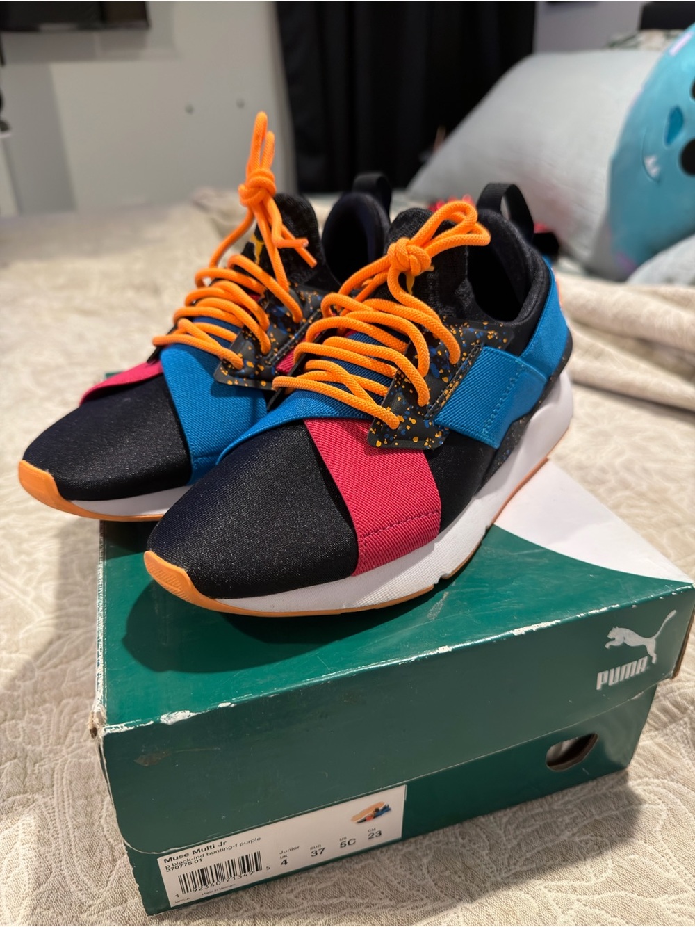 Muse Black/Blue/Pink/Orange Kids' Sneakers